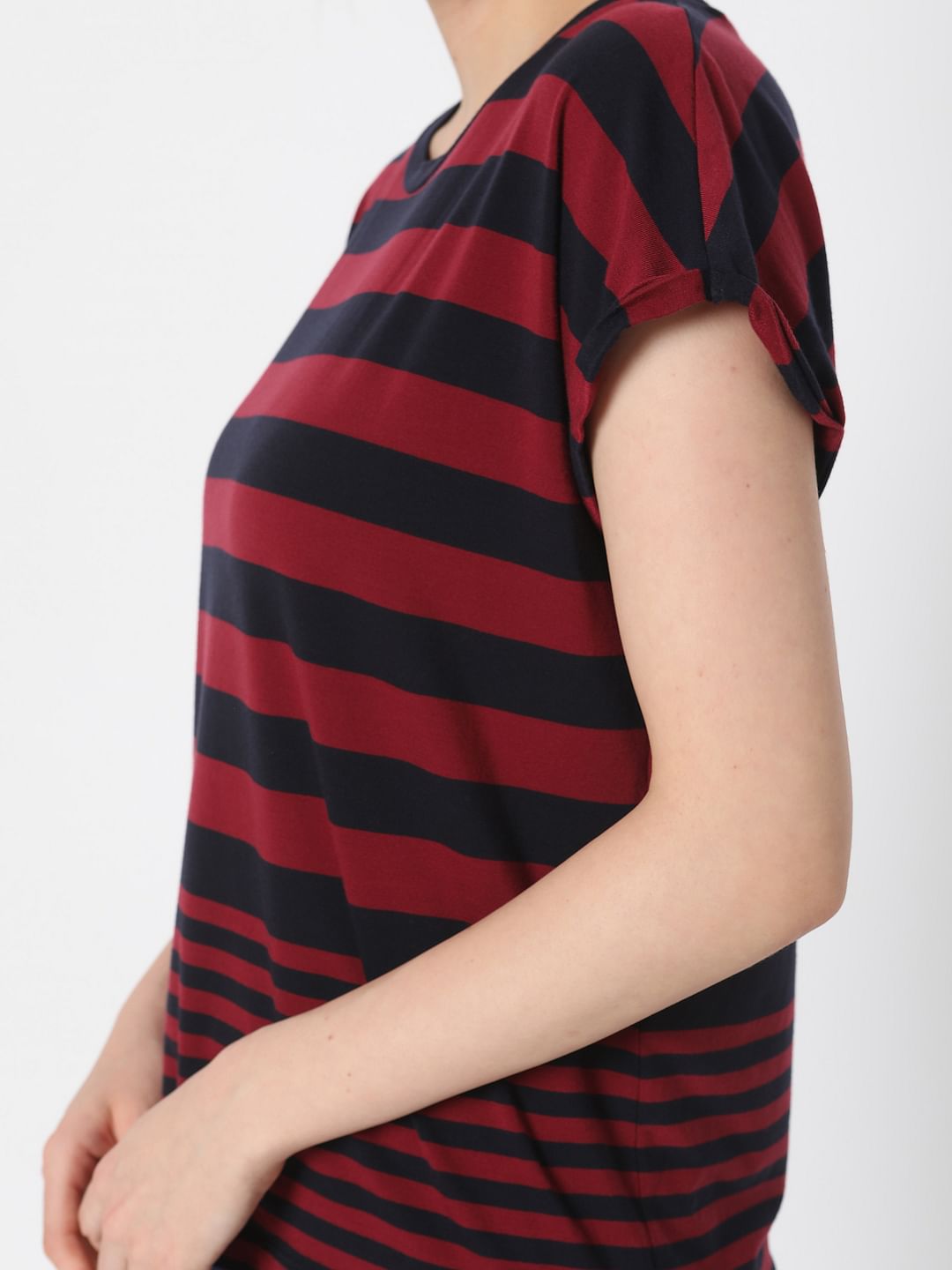 Black & Red Striped T-Shirt