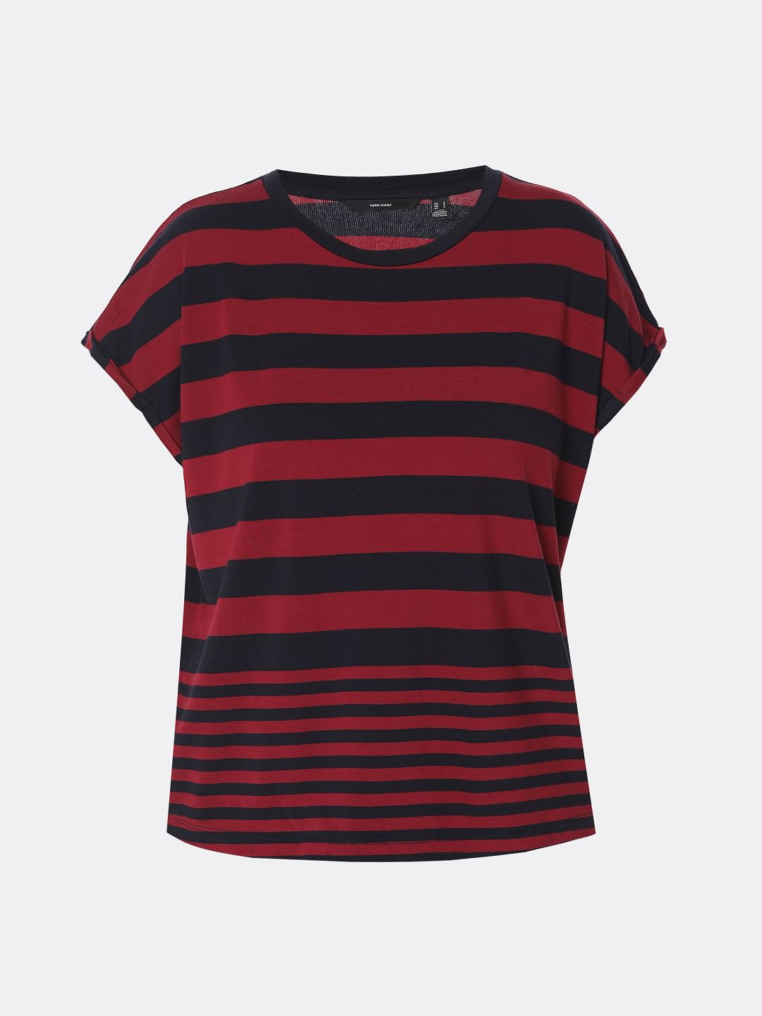 Black & Red Striped T-Shirt