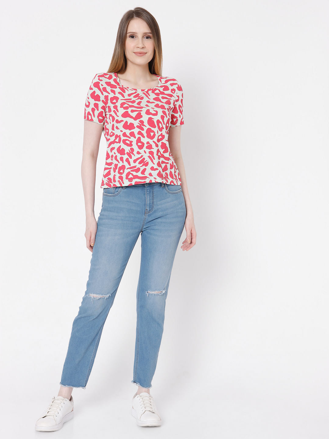 Pink Animal Print T-Shirt