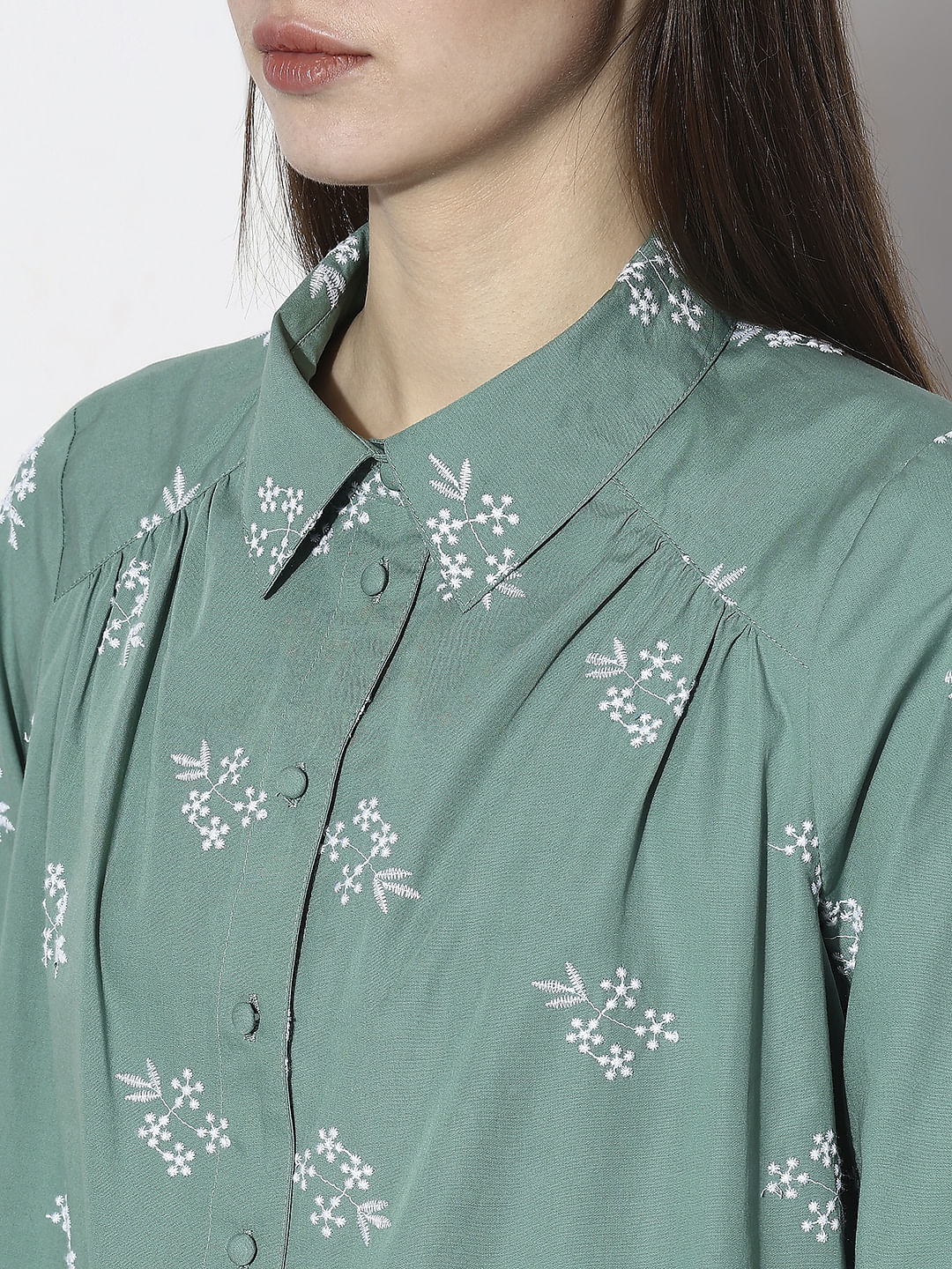 Green Cotton Shirt