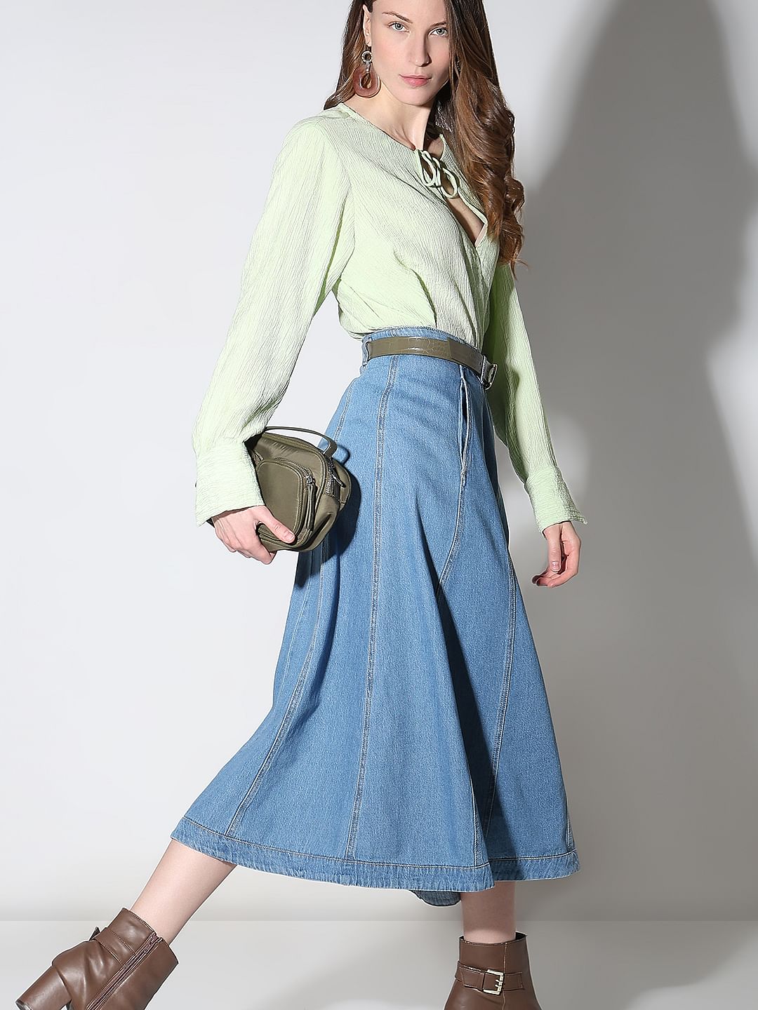 Light Green Textured Top