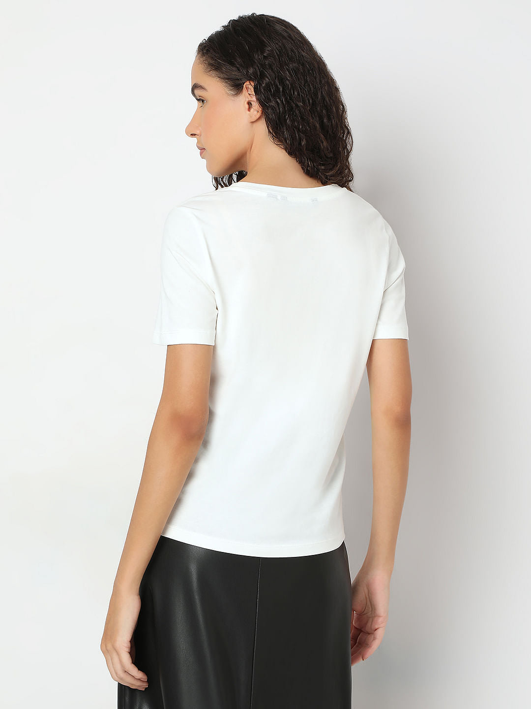 White Printed T-Shirt