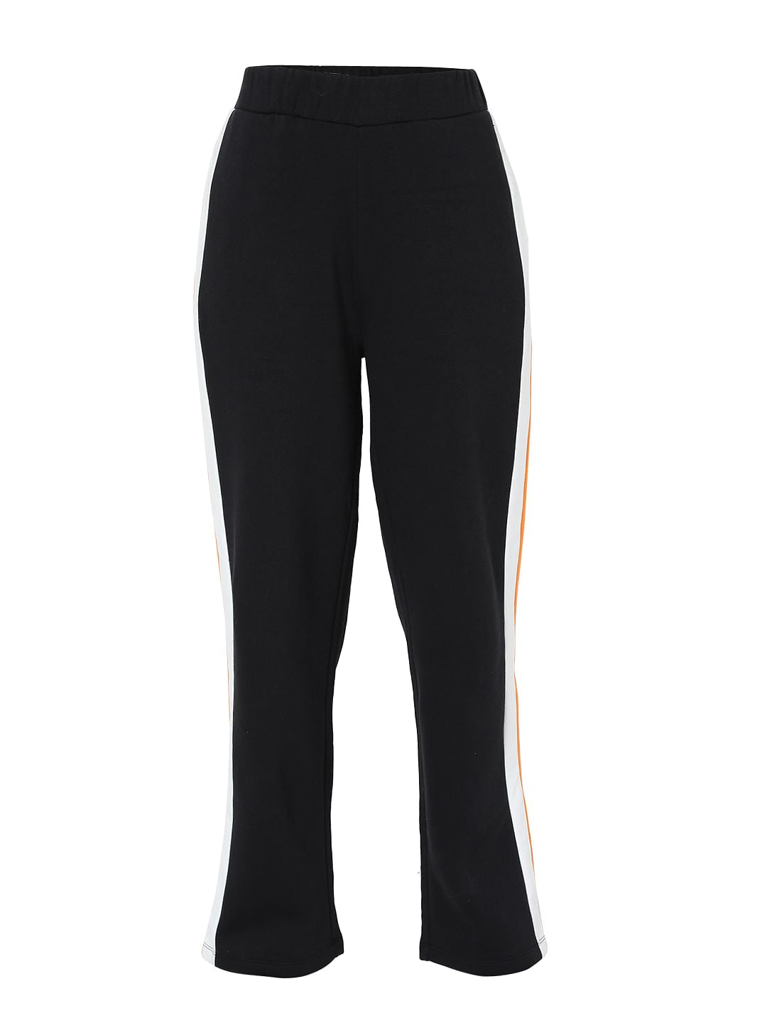 Black Colourblocked Trackpants