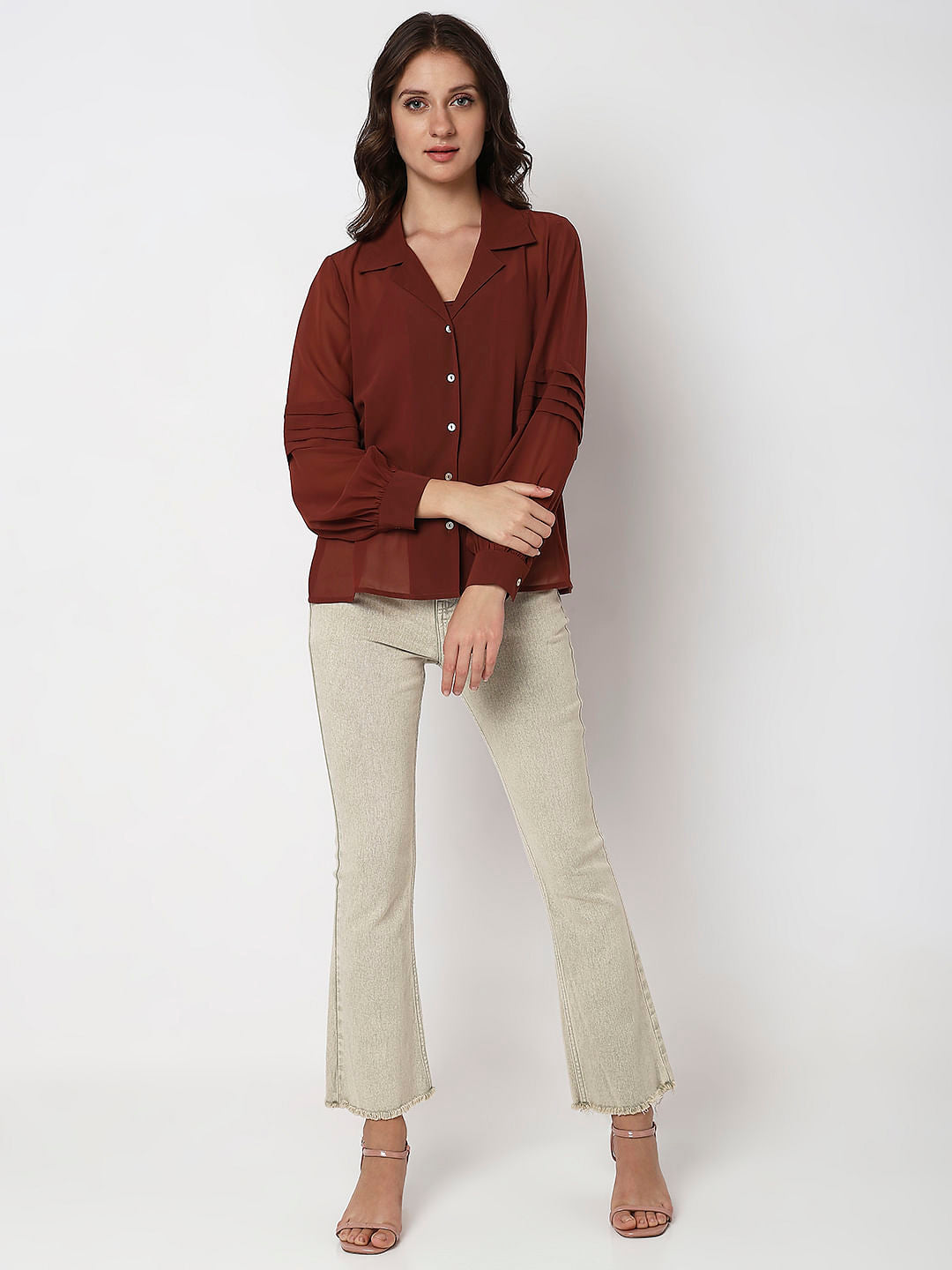 Brown Full Sleeves Shirt