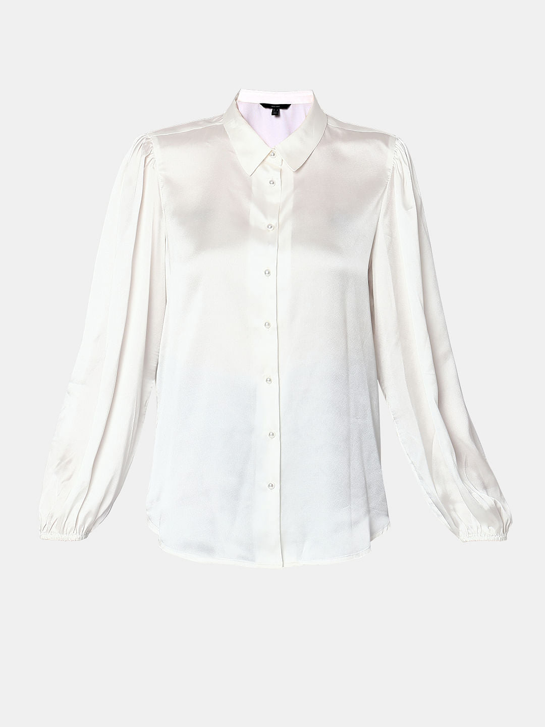 White Satin Shirt