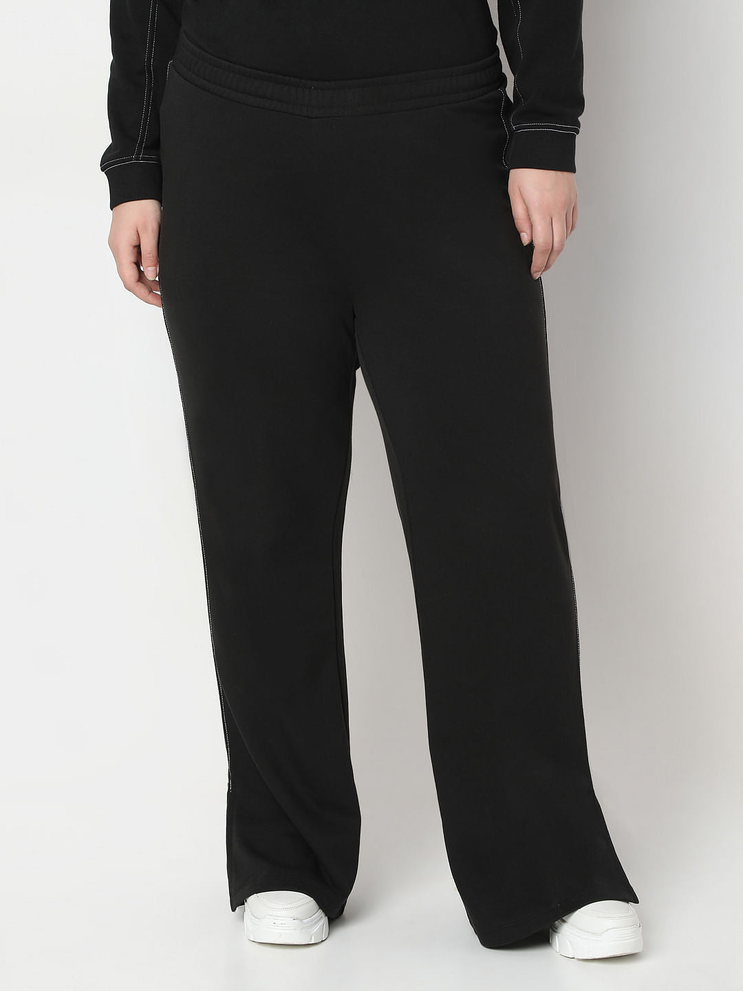 Curve Black Wide Leg Trouser