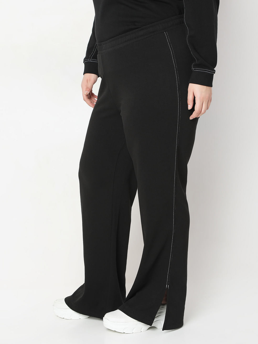 Curve Black Wide Leg Trouser