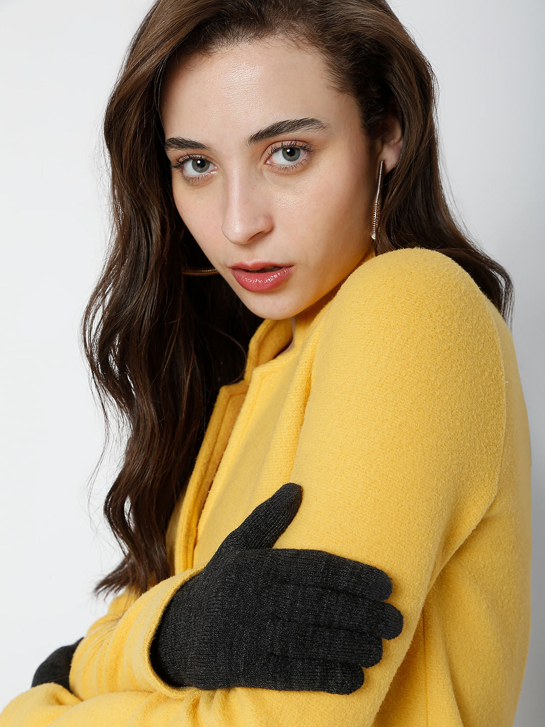 Dark Grey Gloves