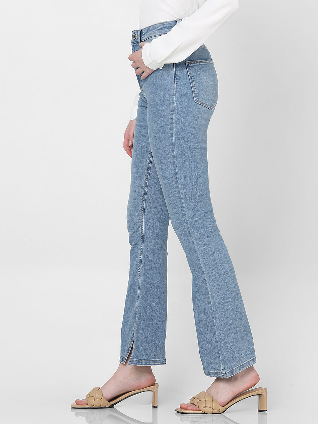 Light Blue High Rise Petra Bootcut Jeans