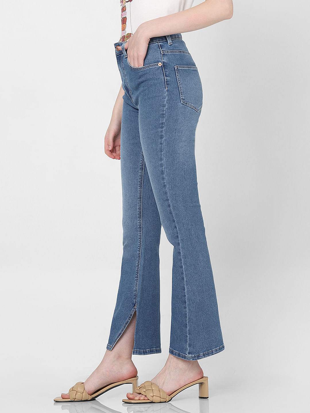 Blue High Rise Petra Bootcut Jeans