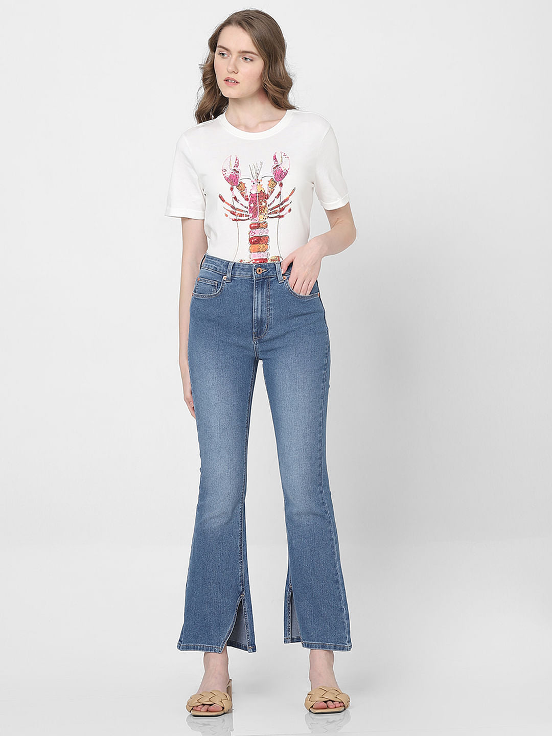 Blue High Rise Petra Bootcut Jeans