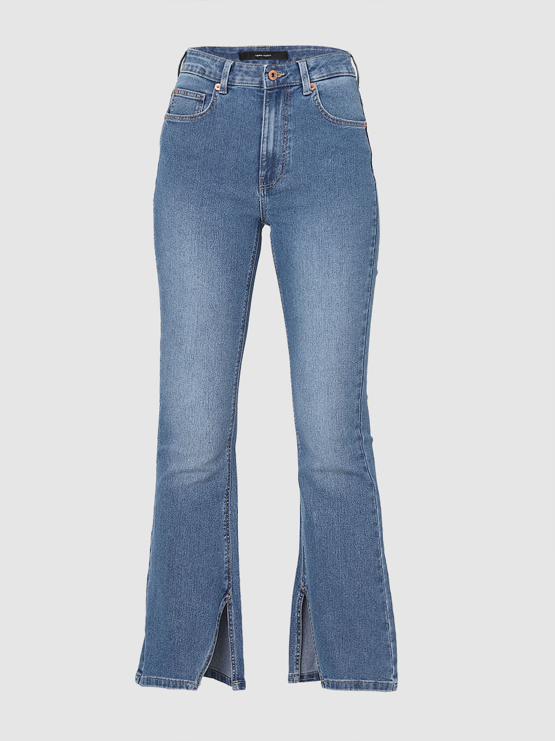 Blue High Rise Petra Bootcut Jeans