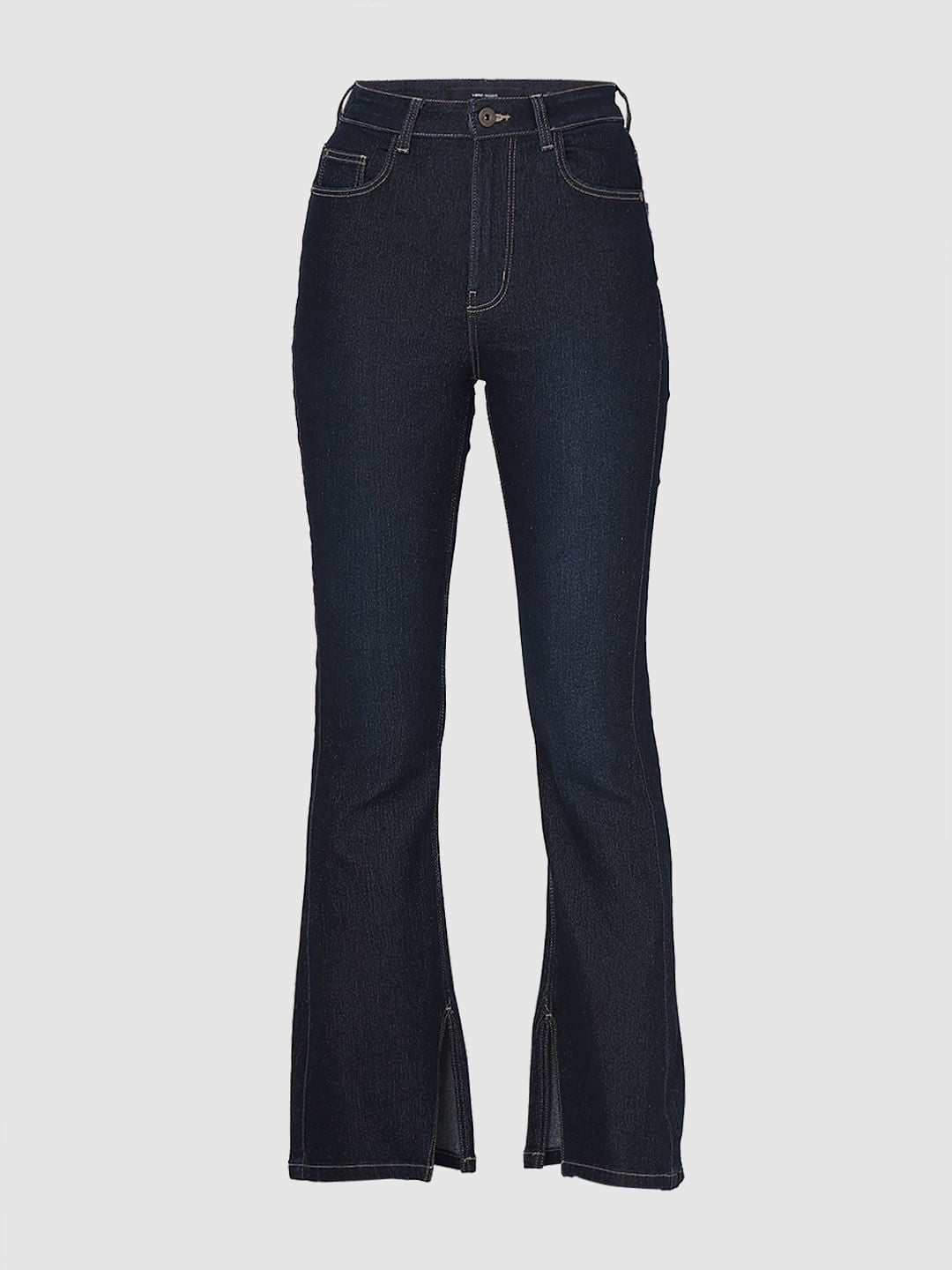Dark Blue High Rise Petra Bootcut Jeans