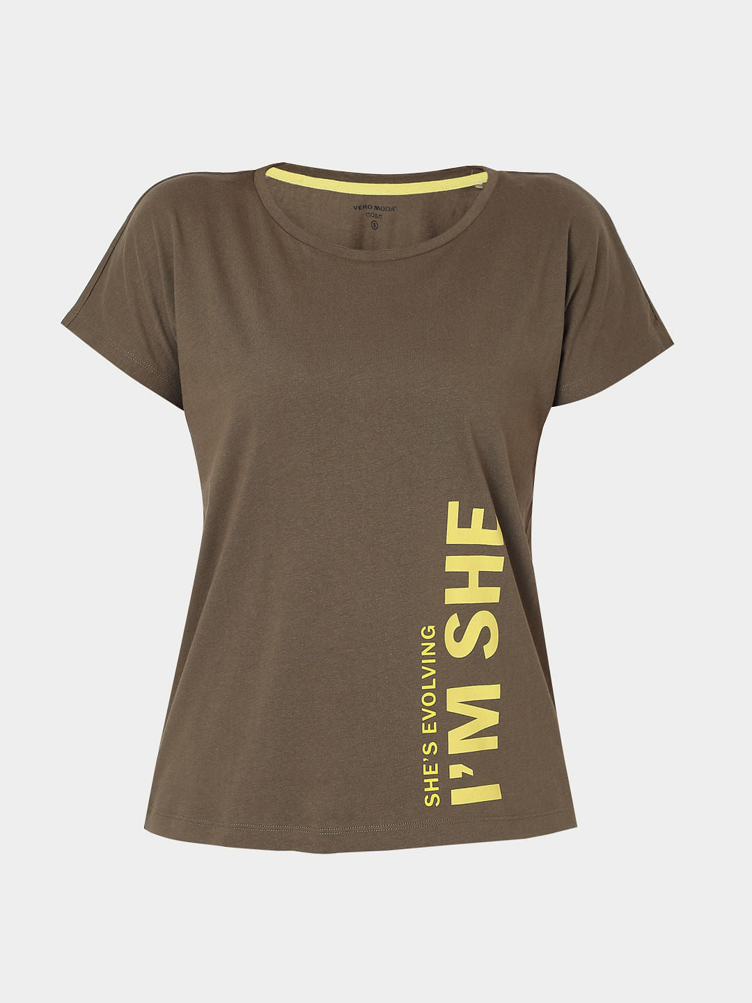 Green Slogan Print Lounge T-Shirt