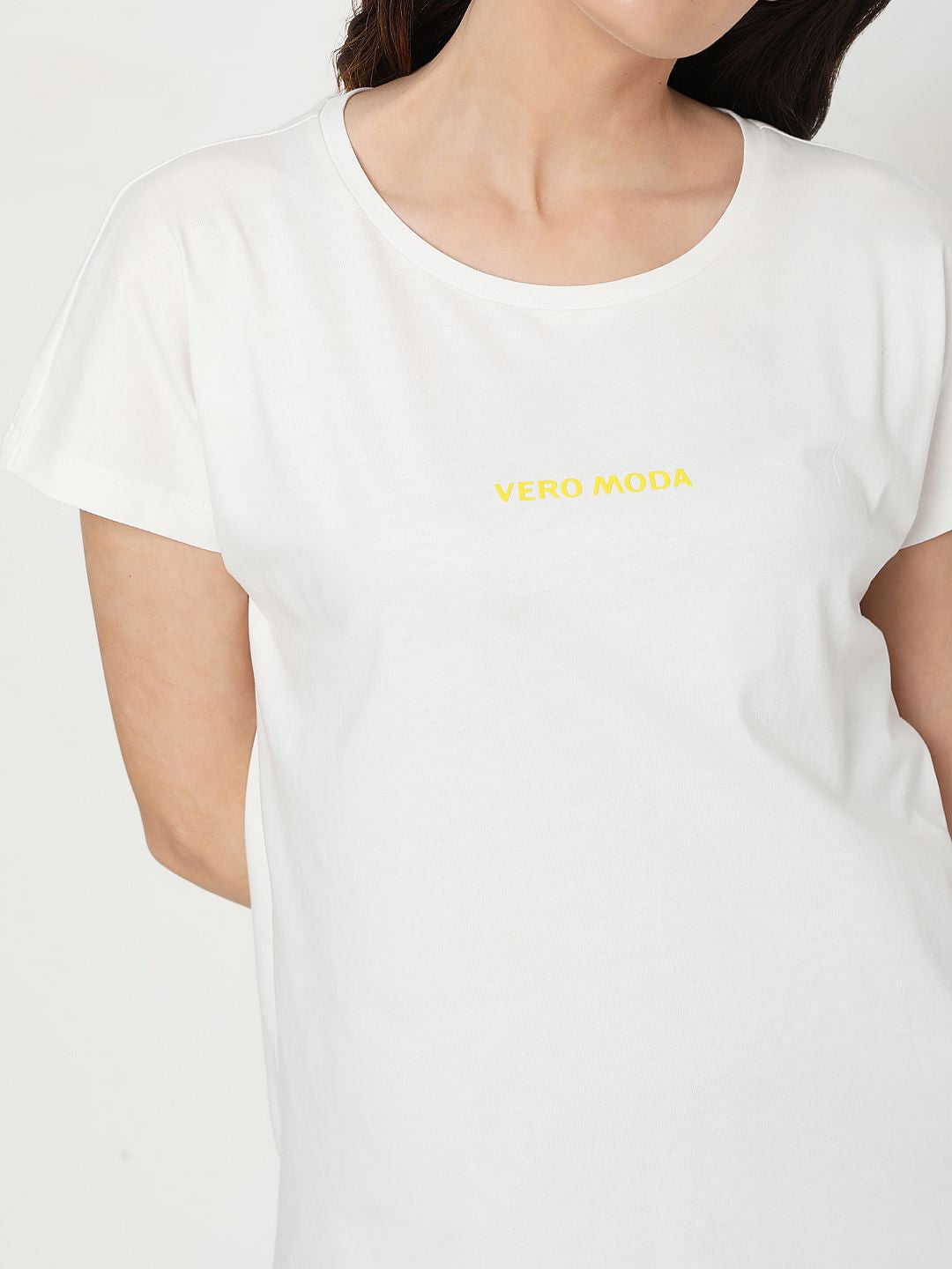 White Logo Print Lounge T-Shirt