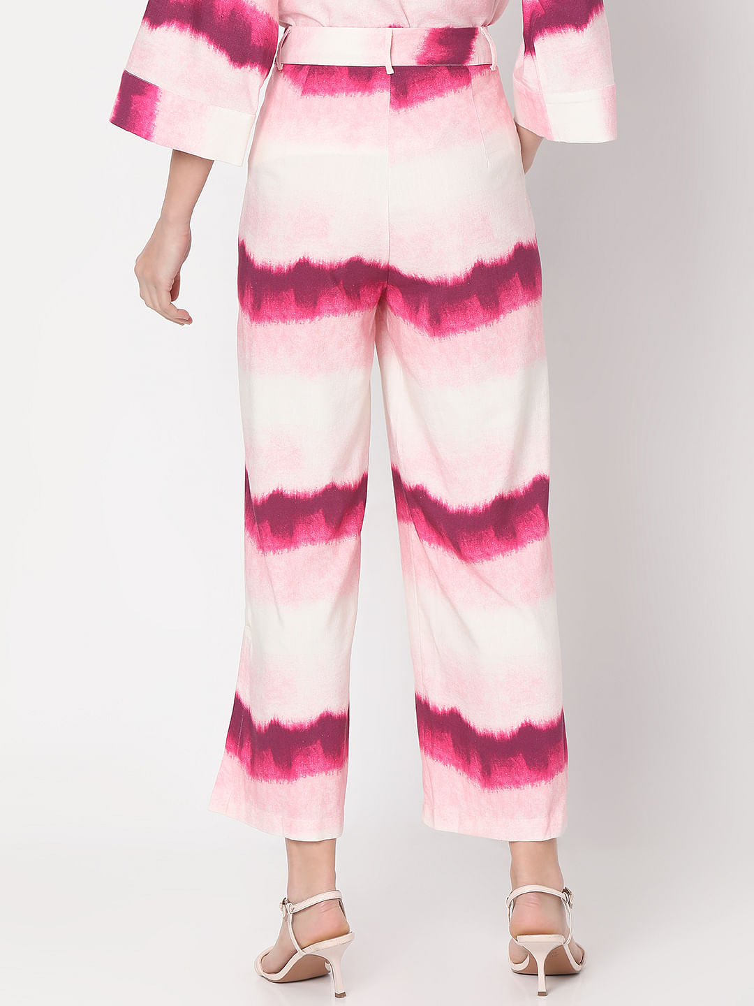 Pink High Rise Ombre Co-Ord Set Pants