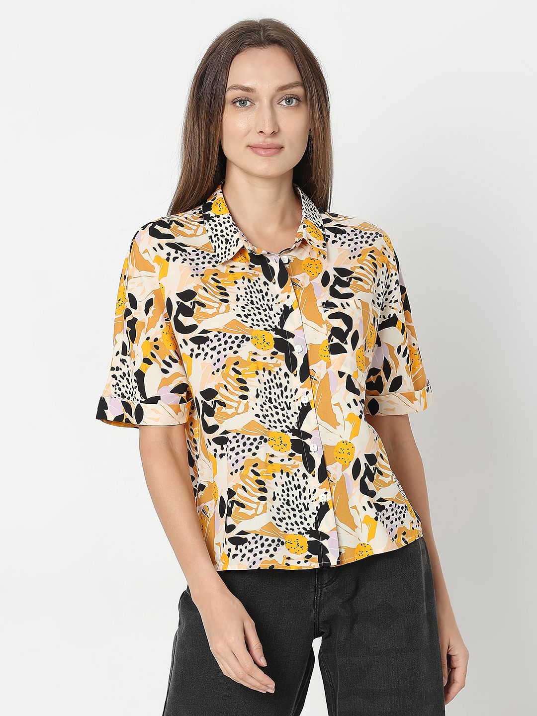 Black Printed Shirt