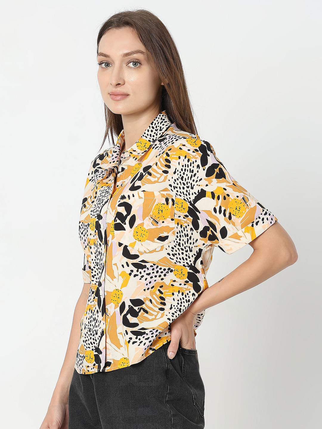 Black Printed Shirt