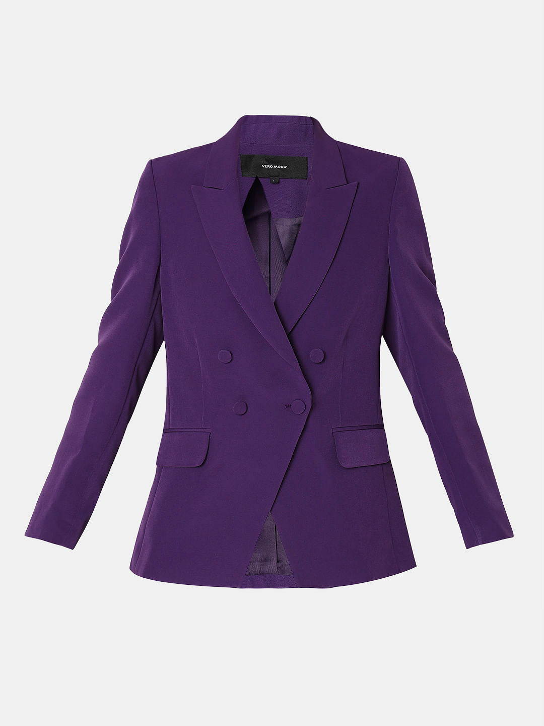 Purple Double Breasted Blazer