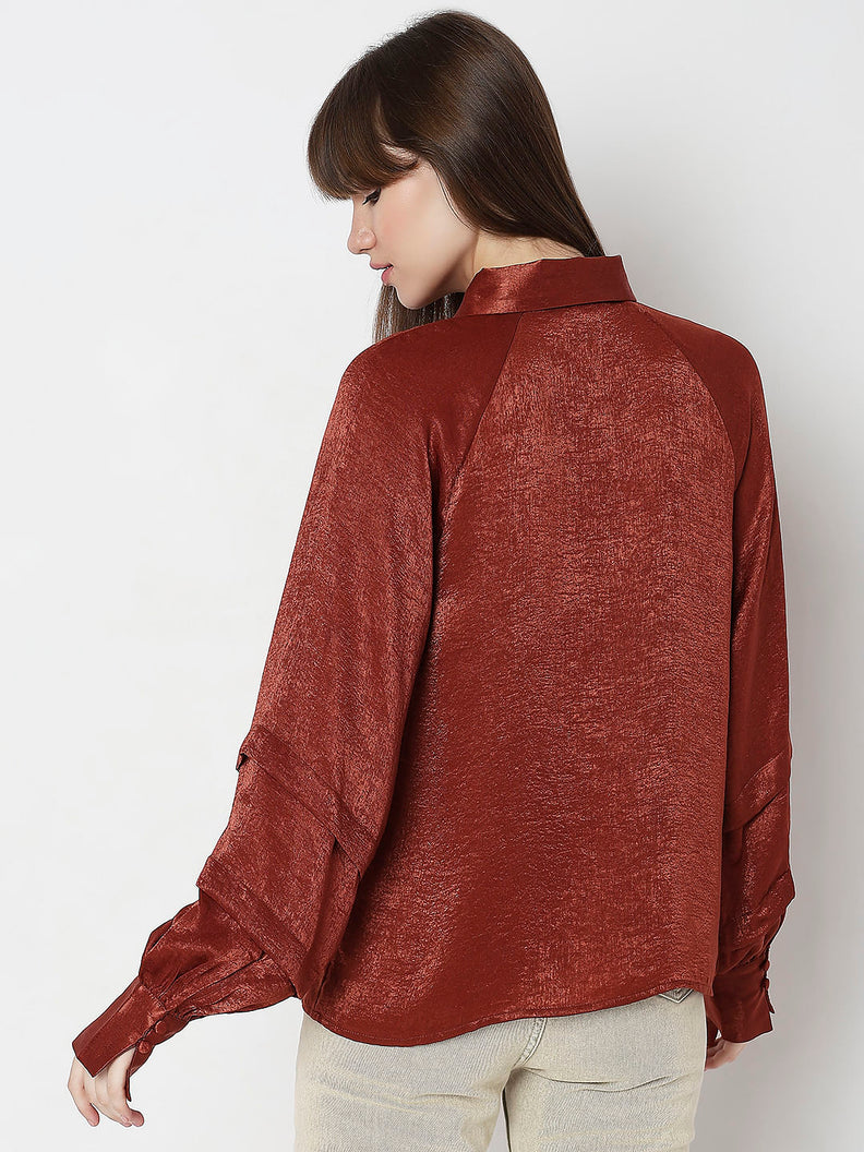 Copper Brown Full Sleeves Shirt