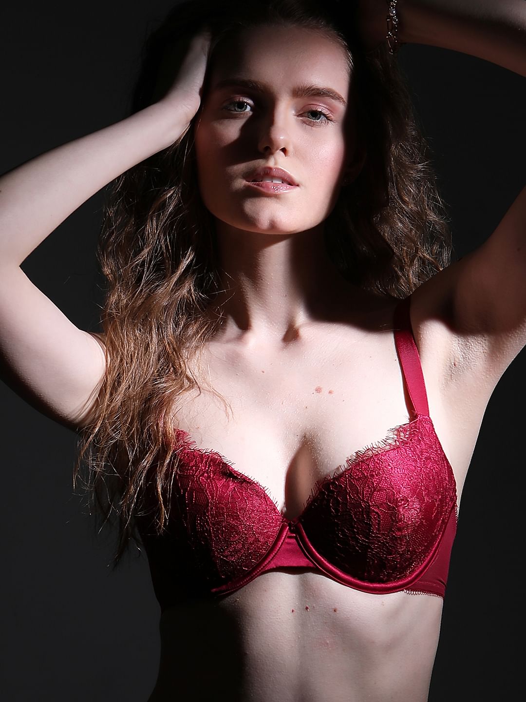 Intimates Red Lace Underwired Padded T-Shirt Bra