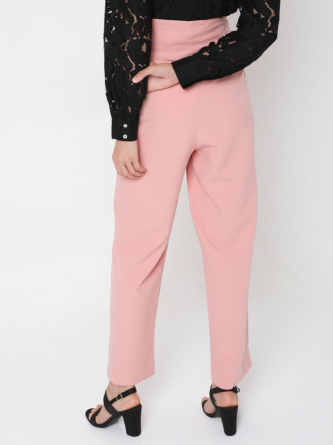Pink High Rise Pants