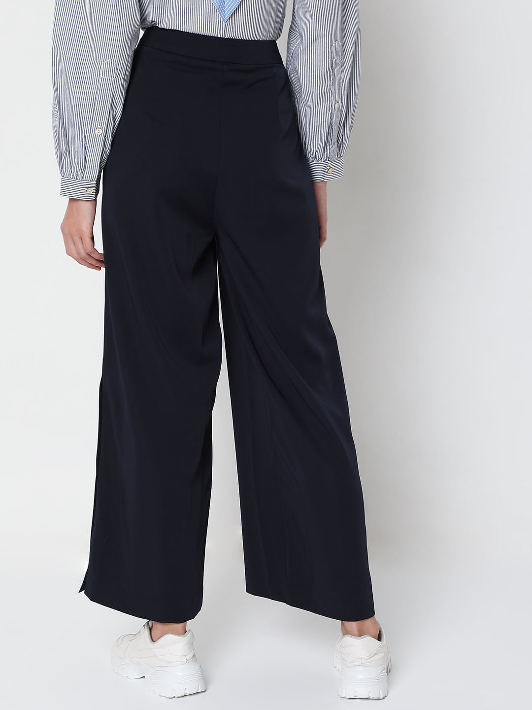 Blue High Rise Pants