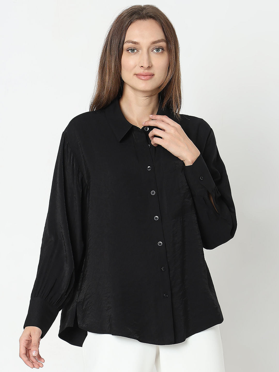 Black Full Sleeves Shirt