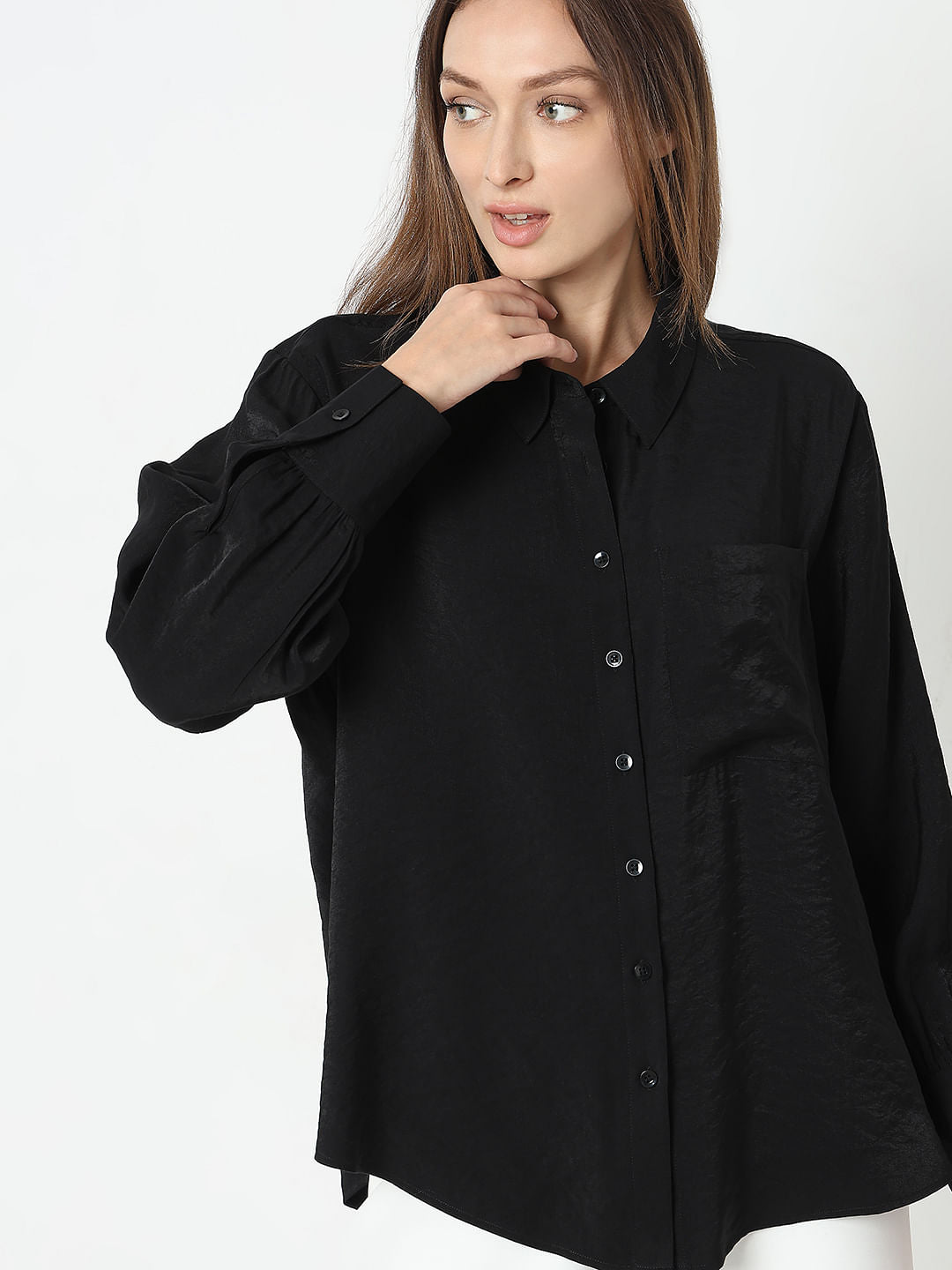 Black Full Sleeves Shirt