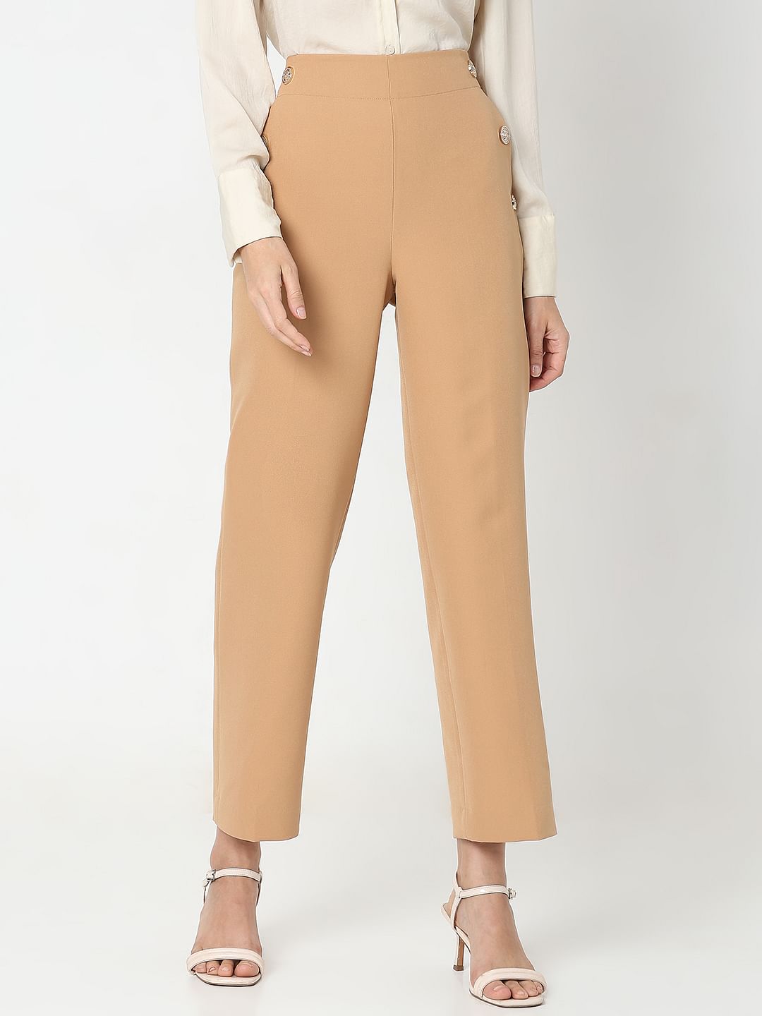 Peach High Rise Pants