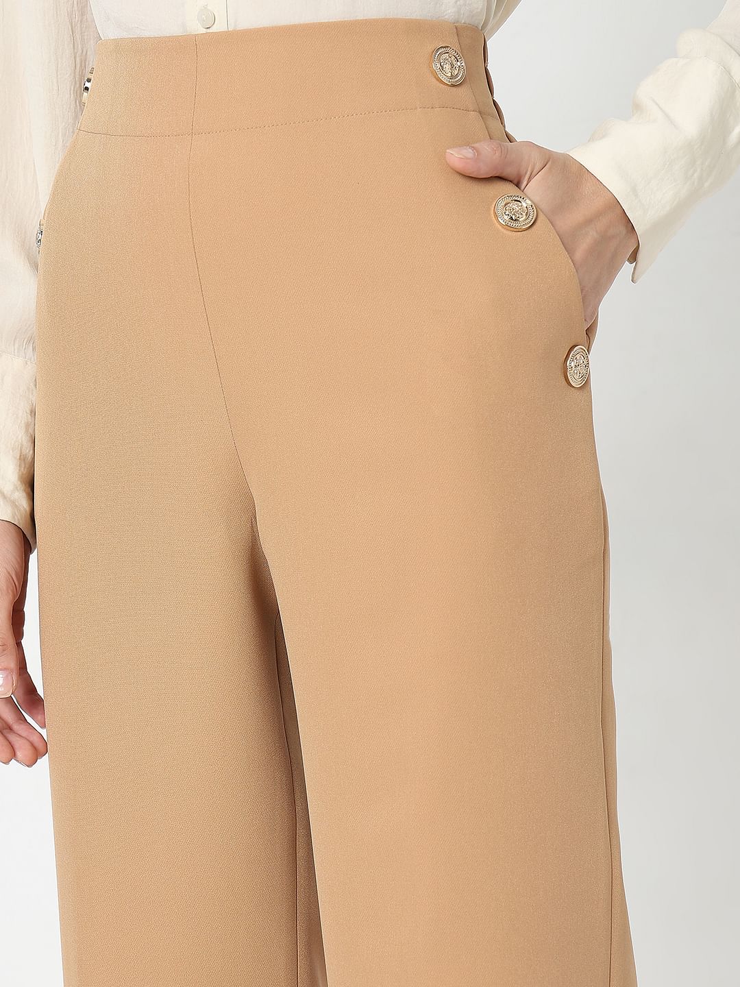 Peach High Rise Pants