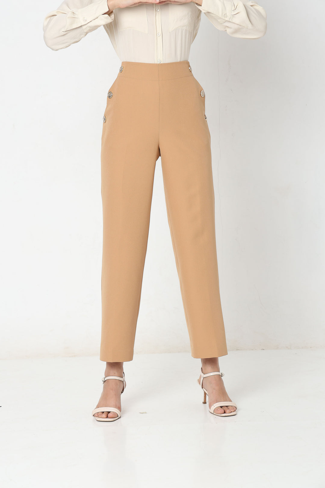 Peach High Rise Pants