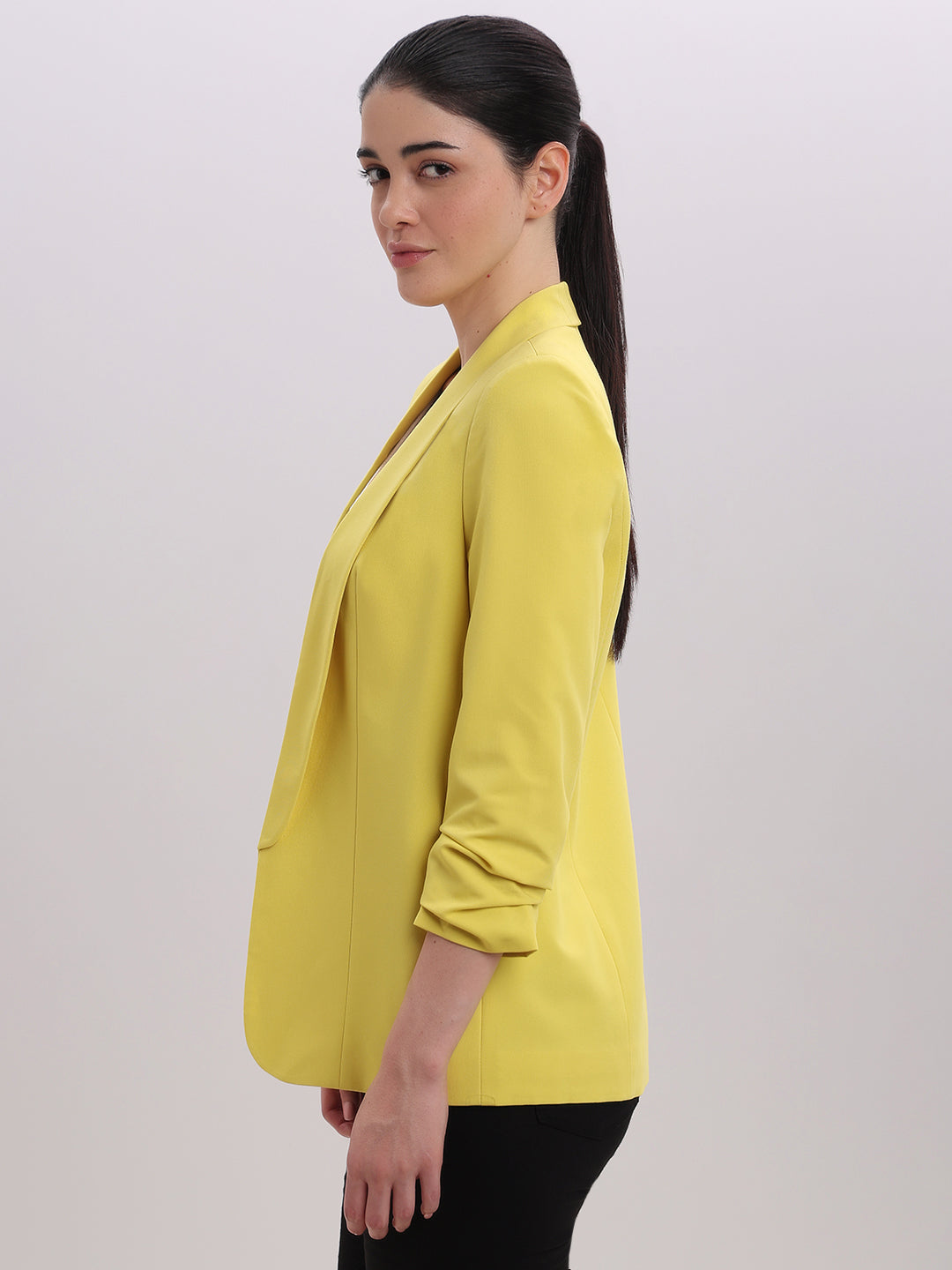 Yellow Longline Tailored Blazer