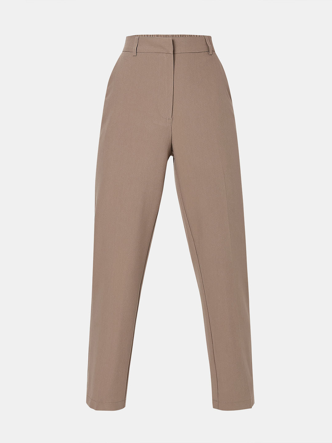 Brown High Rise Tailored Pants