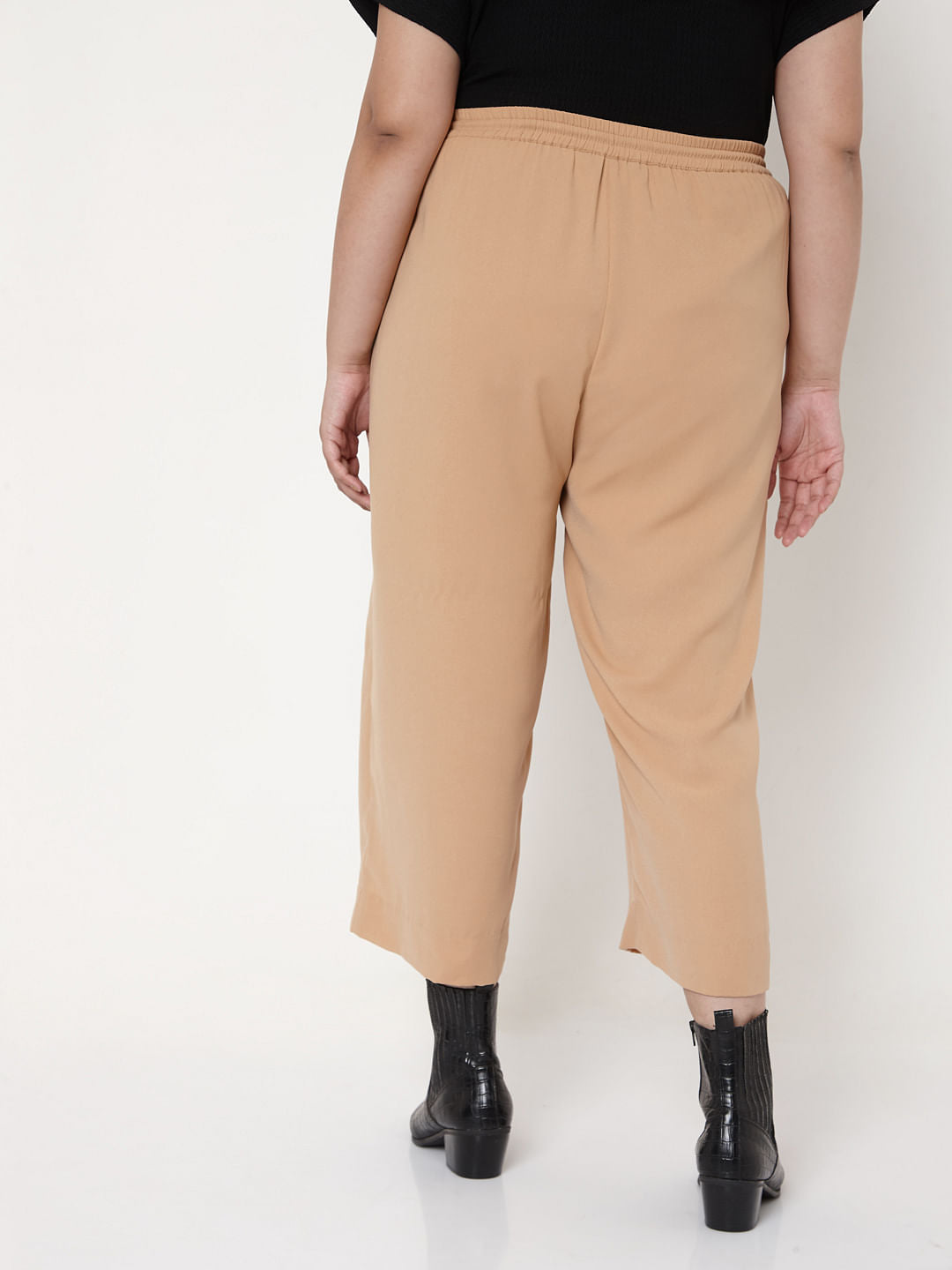 Curve Dark Beige Pants