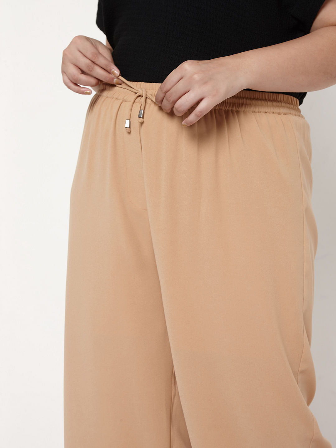 Curve Dark Beige Pants