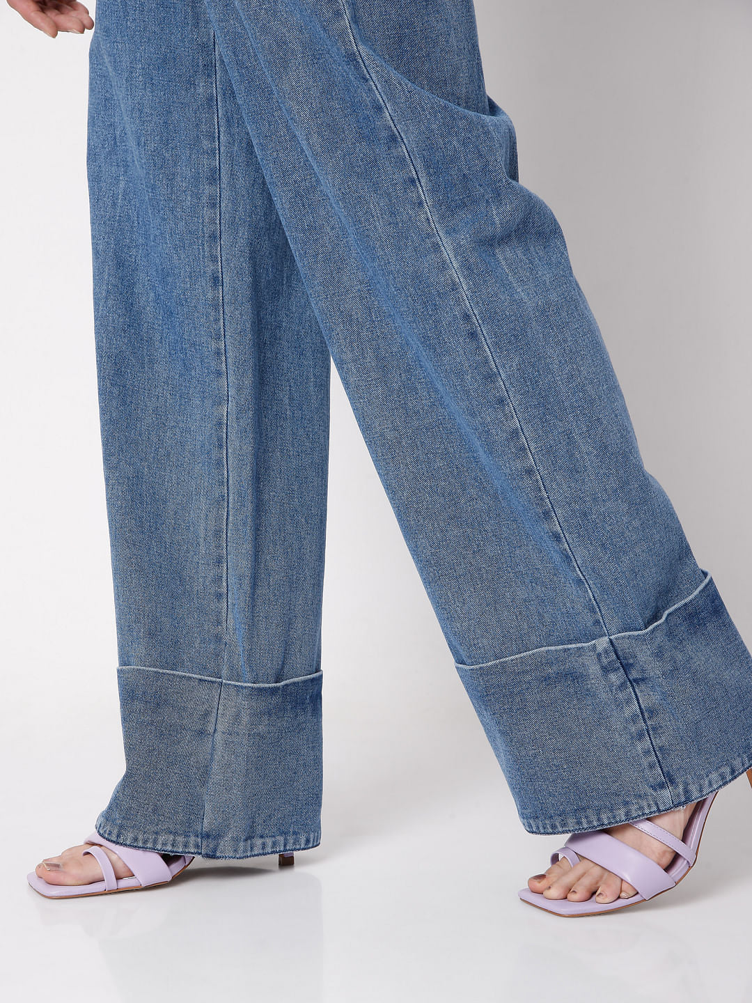 Blue High Rise Zoey Wide-Leg Jeans