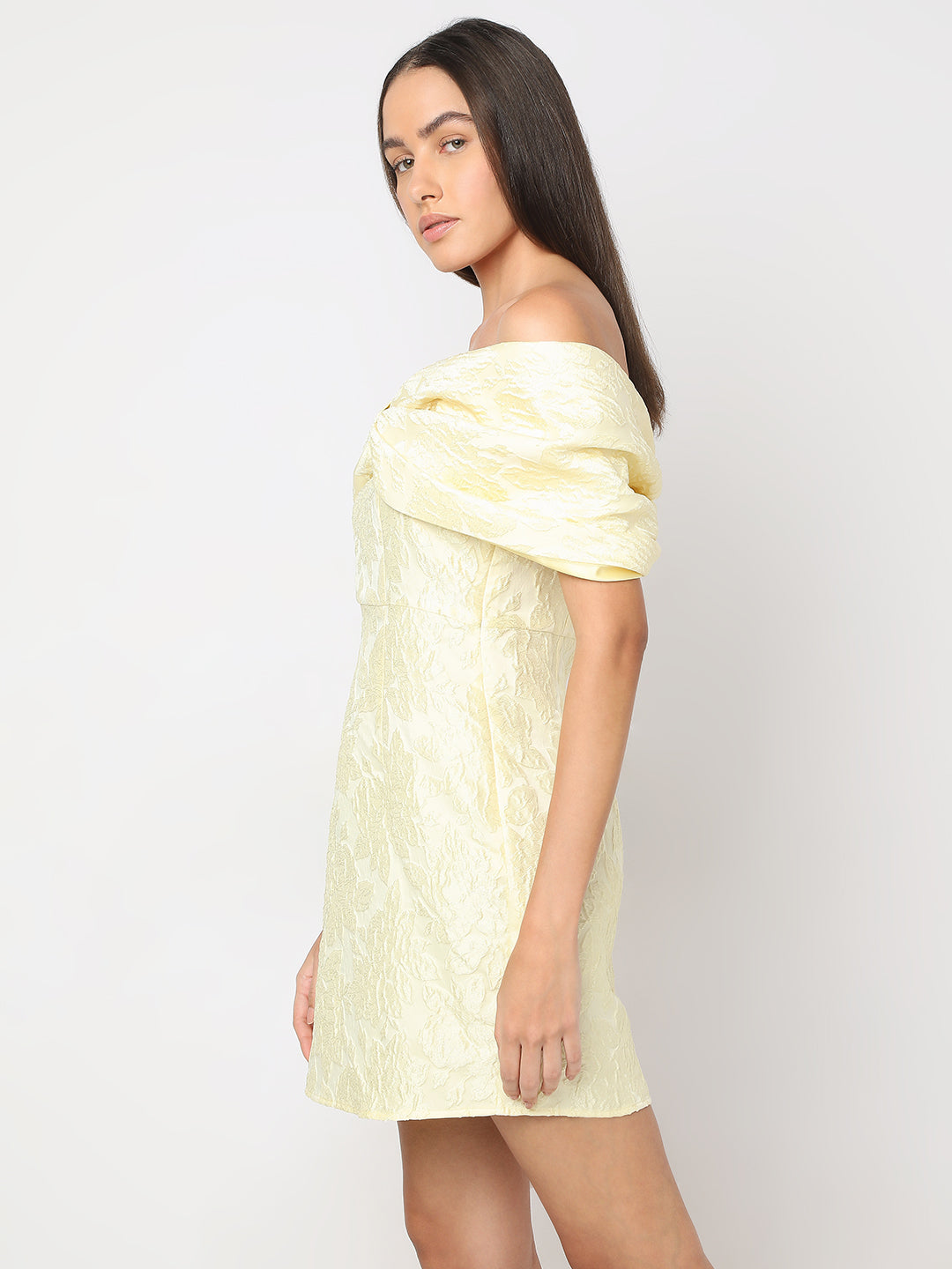 Bow Detail Off-Shoulder Dress