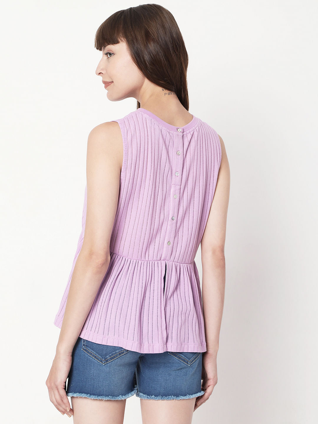 Purple Flared T-Shirt