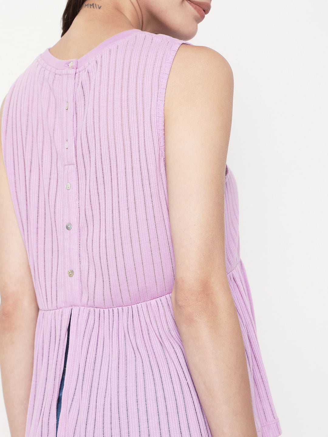 Purple Flared T-Shirt