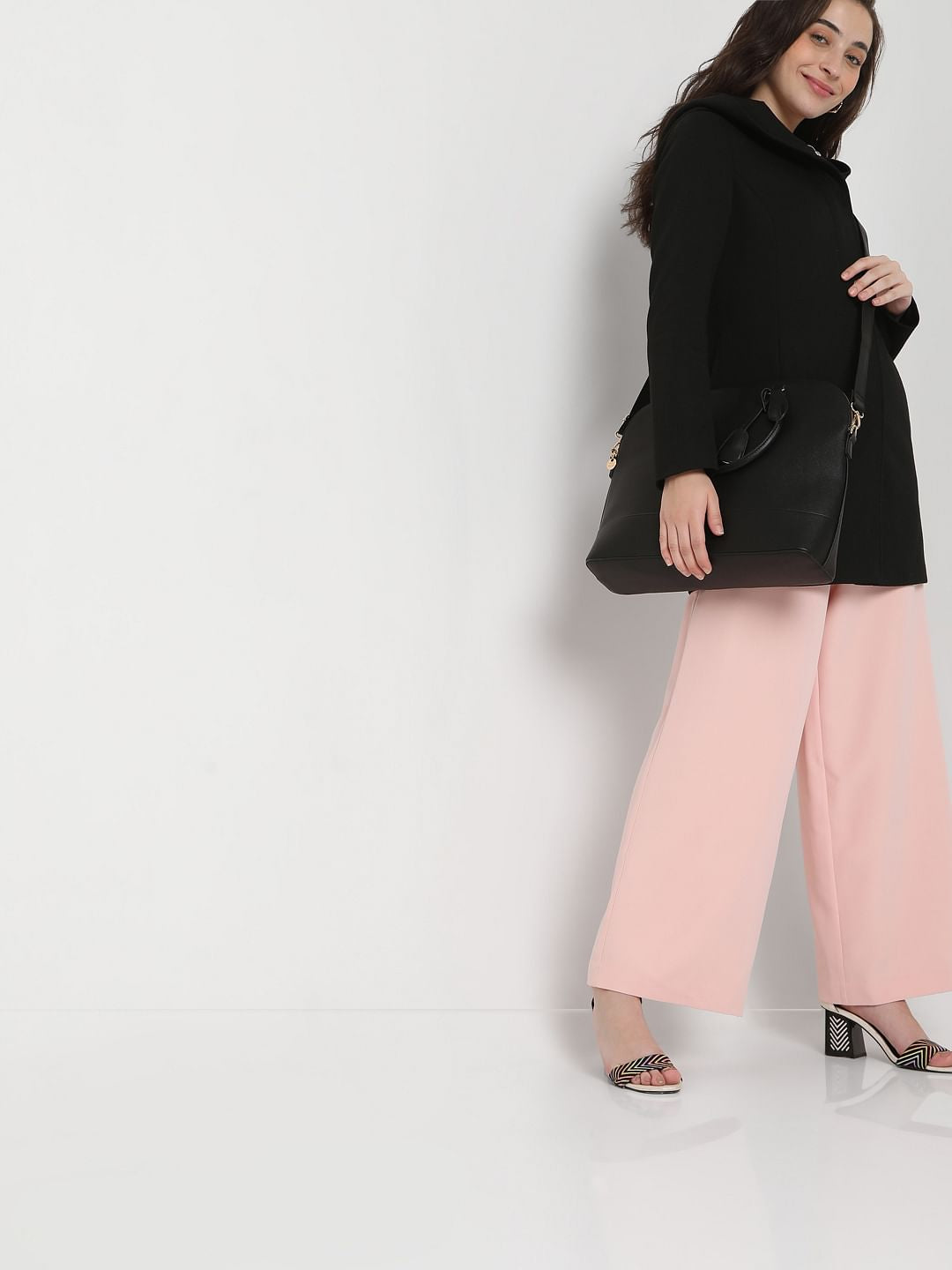 Black Long Hooded Jacket