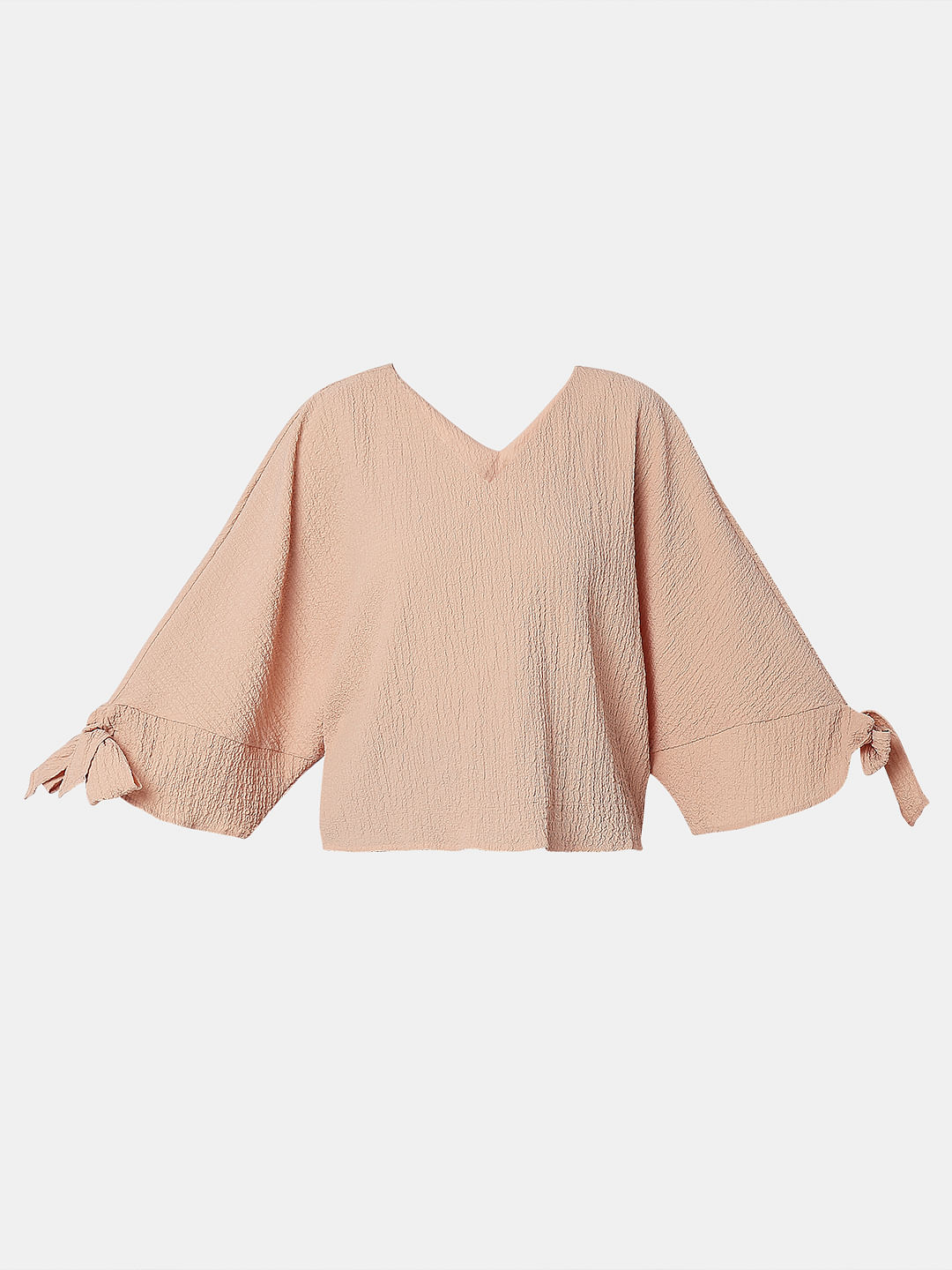 Peach Textured Top