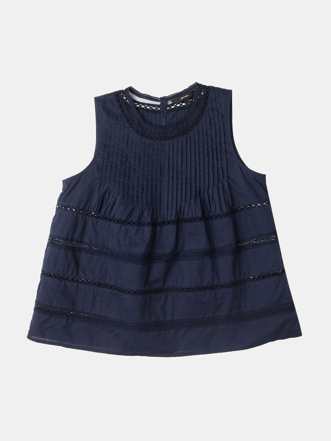 Navy Blue Sleeveless Top