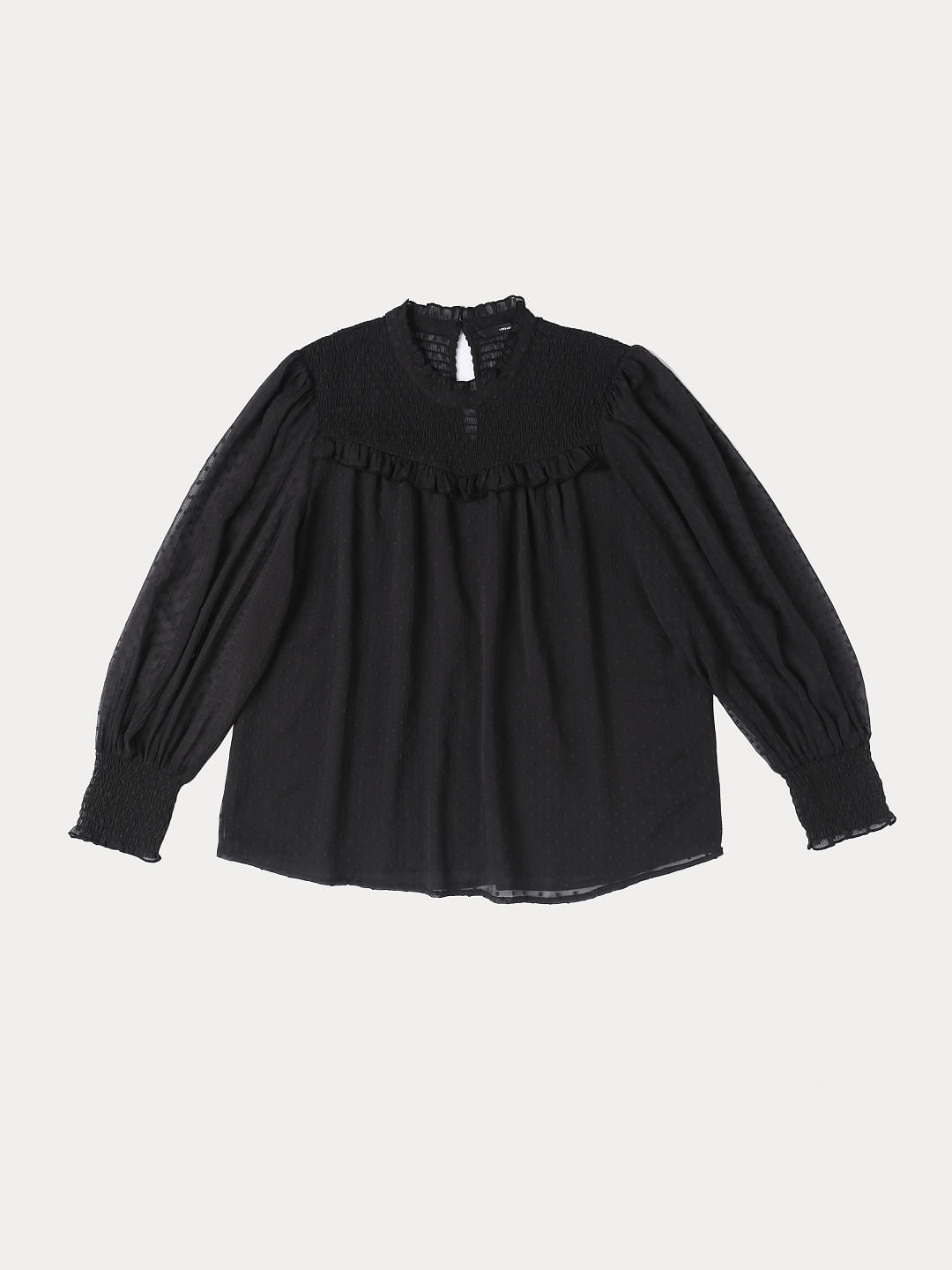 Black Dobby Top