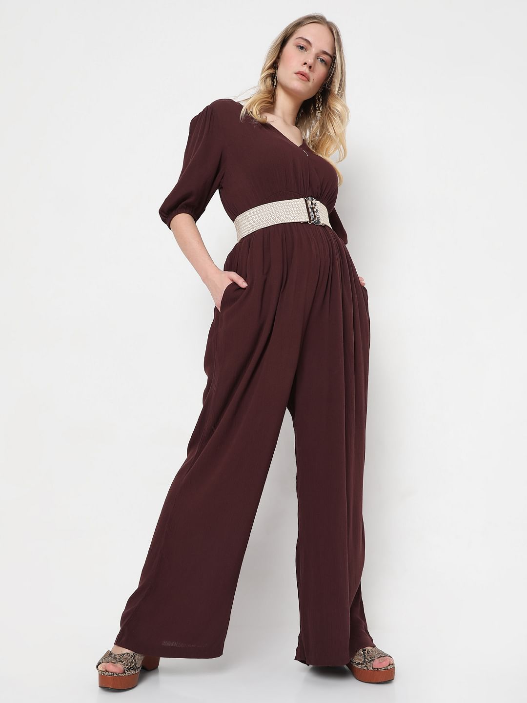 Maroon Jumpsuit