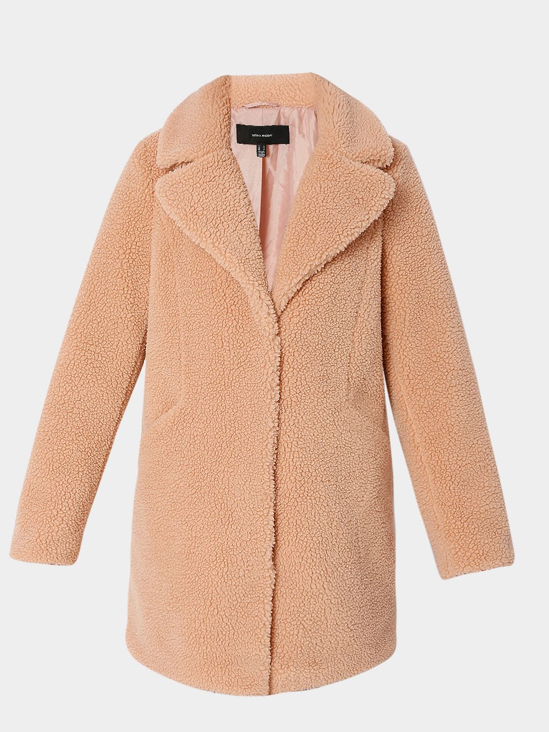 Coral Teddy Coat