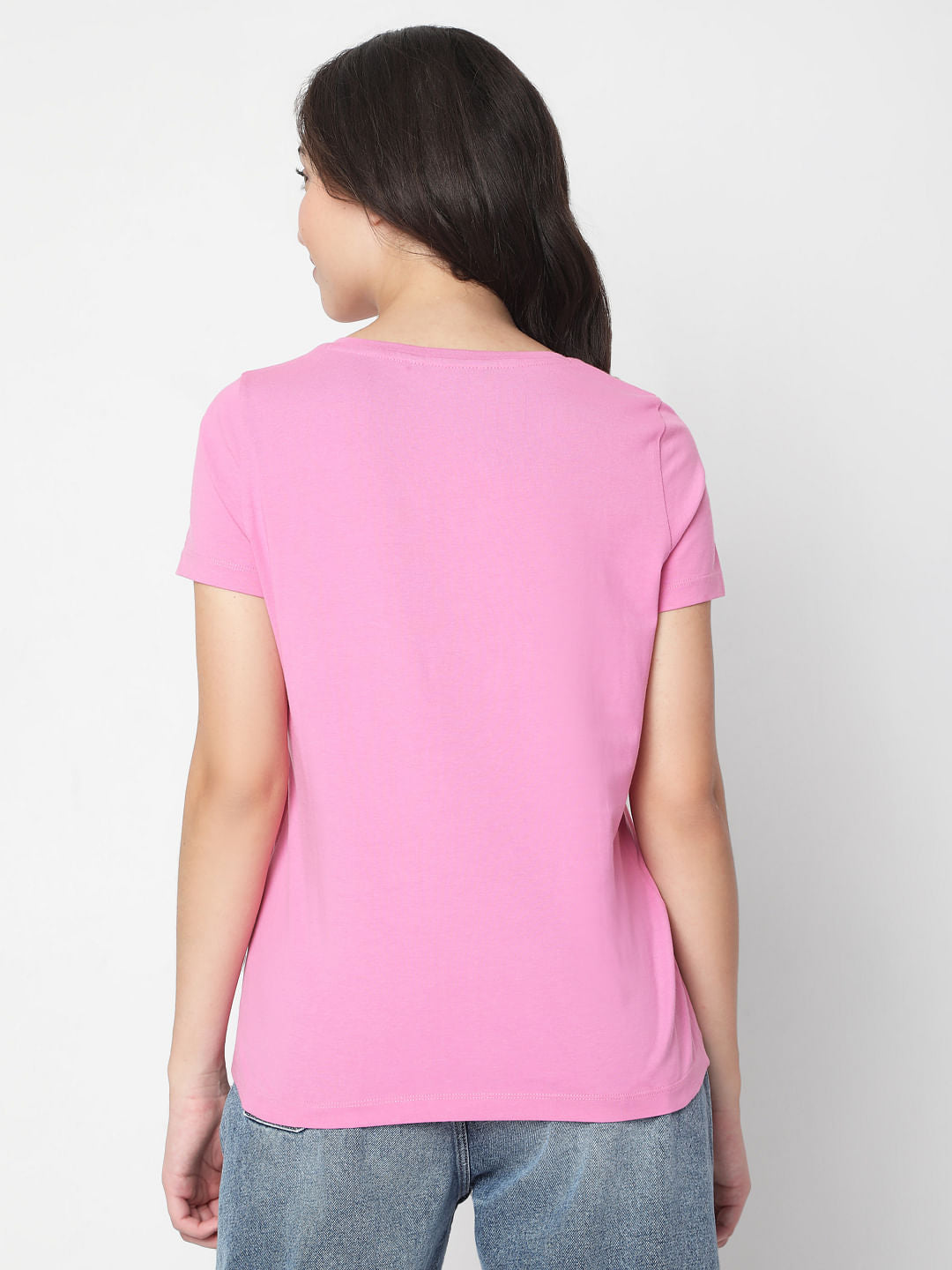 Pink Graphic Print T-Shirt