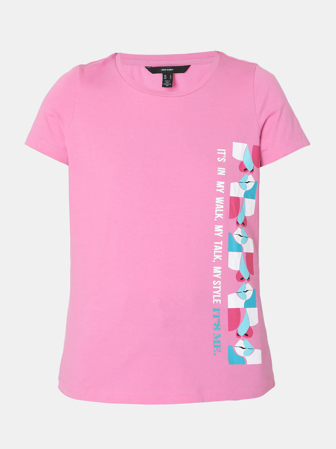 Pink Graphic Print T-Shirt