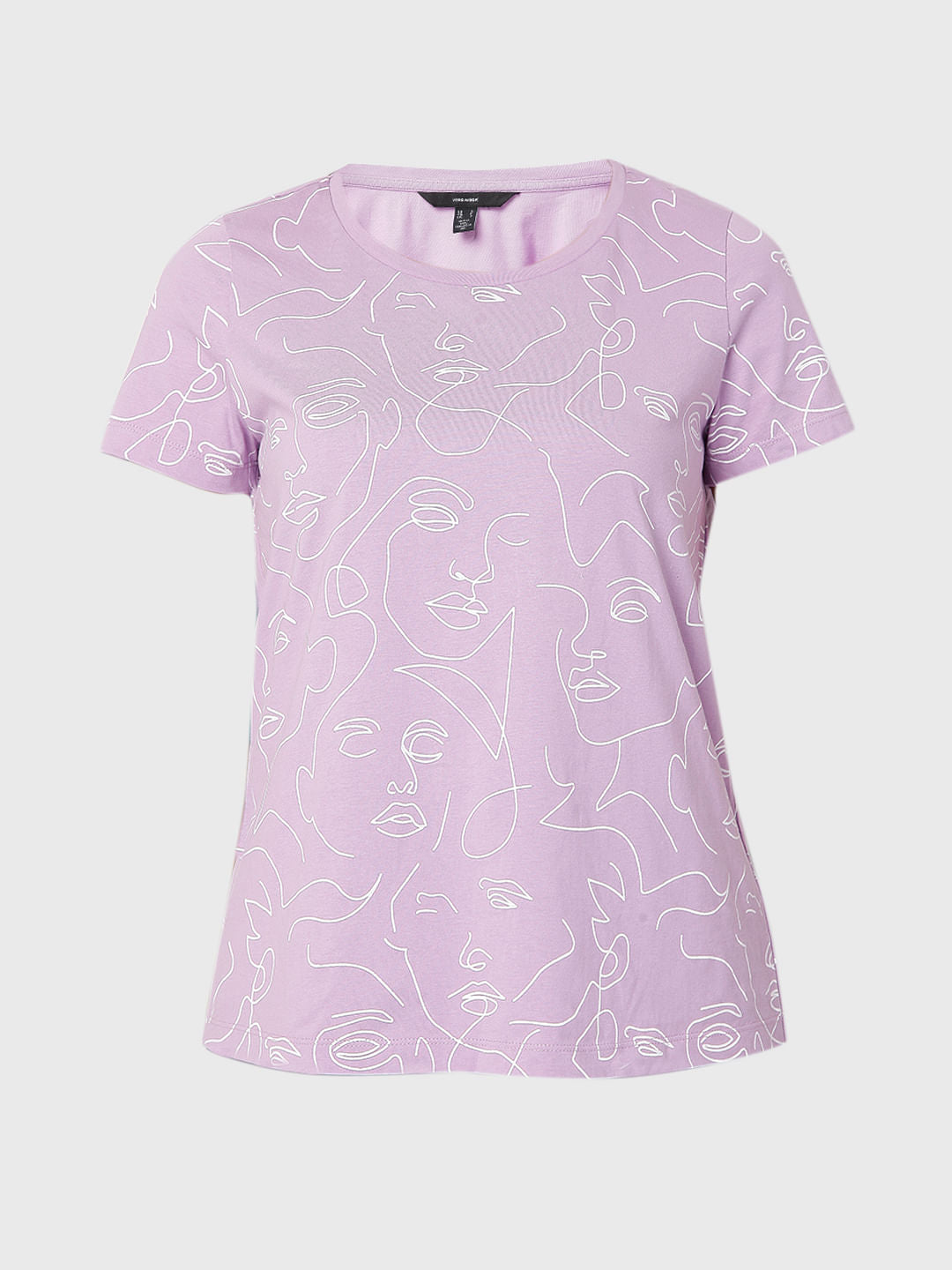 Lilac Graphic Print T-Shirt