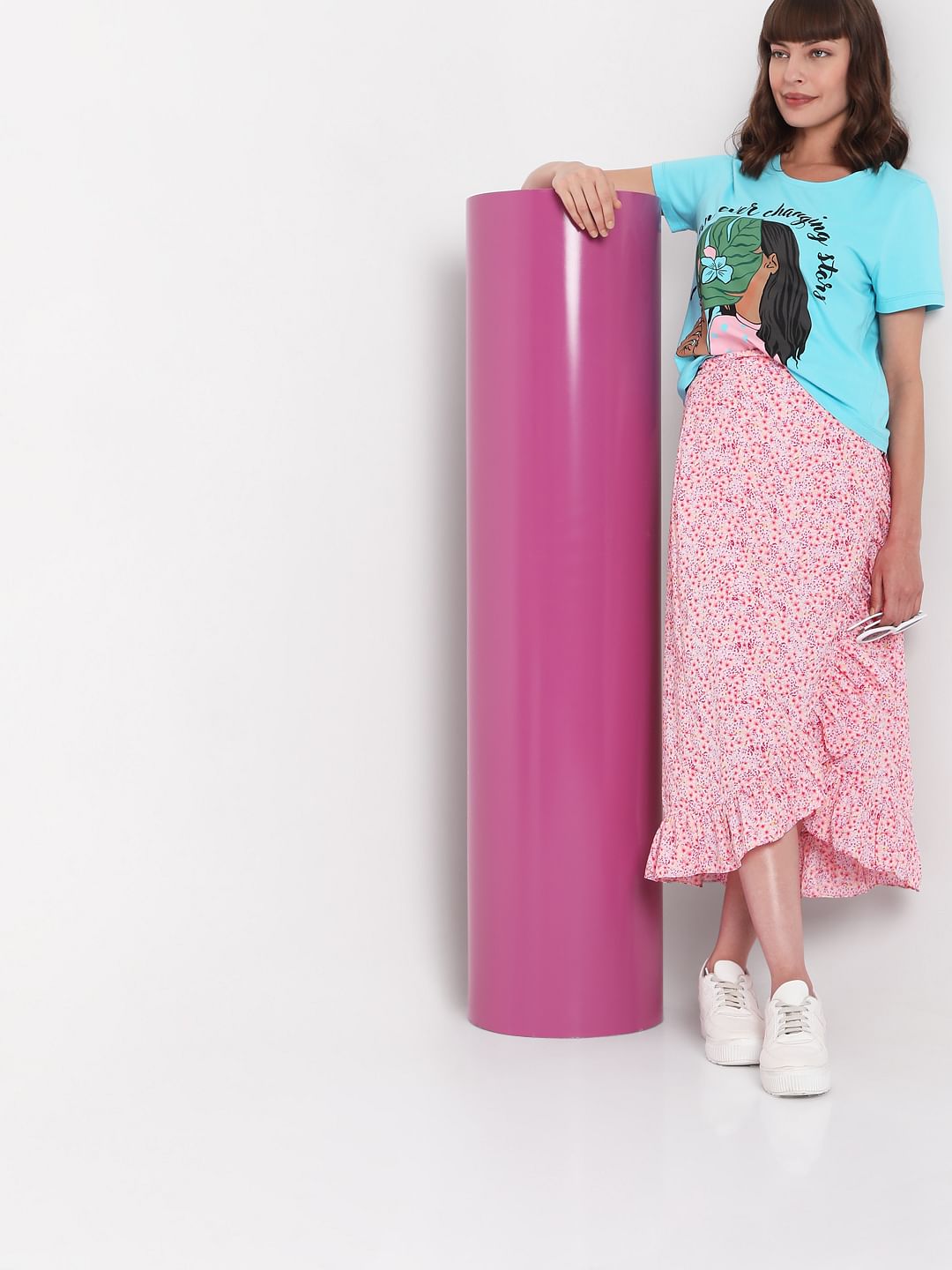 Blue Graphic Print T-Shirt